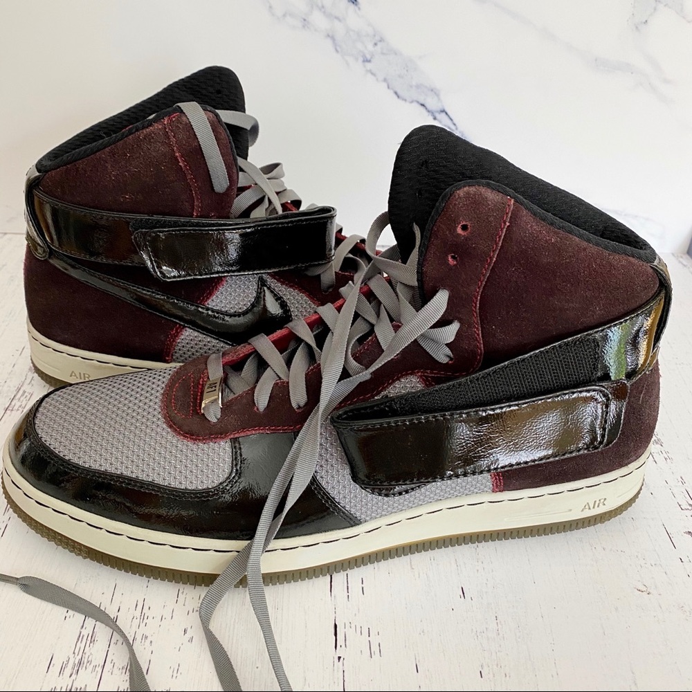 Men’s Nike AF1 Downtown Red/Black-Grey Size 13